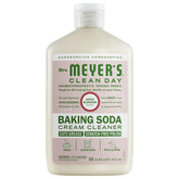 Mrs. Meyer's Baking Soda Cream Cleaner on stovetop for grease and scratch-free shine