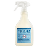 Mrs. Meyer's Clean Day fabric freshener bottle ready to refresh fabrics.