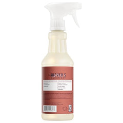 Mrs. Meyer's Clean Day Fall Leaves spray on a kitchen counter for quick cleanups.