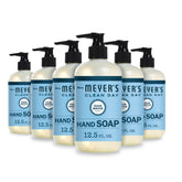 Mrs. Meyer's Clean Day Rain Water hand soap bottle front view, refreshing scent