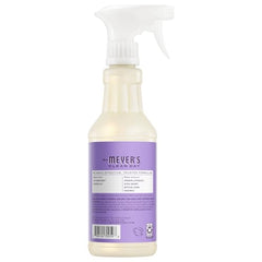 Mrs. Meyer's Lilac spray bottle in action, tackling spills quickly.