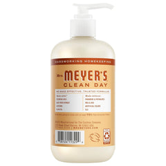 Mrs. Meyer's Clean Day Basil hand soap pump, cool aroma to refresh routines.