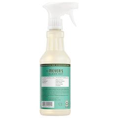 Mrs. Meyer's Clean Day multi-surface cleaner bottle simplifies fast mess cleanup.