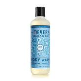 MRS. MEYER'S Rain Water body wash bottle for gentle daily cleansing.