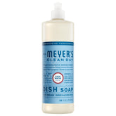 Mrs. Meyer’s Rain Water bottle pour shows easy, mess-free dispensing.