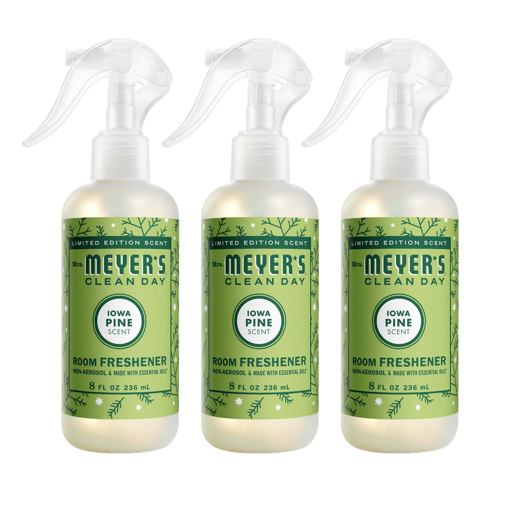 Mrs. Meyer's Clean Day Iowa Pine bottle for quick room refreshment