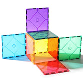 Mruikeny large square magnetic tiles for open-ended building play