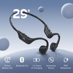MRYTKY Bluetooth 5.4 headphones with mic shown for crystal-clear calls