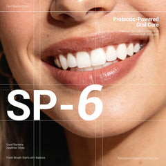 MSDRWIKEY SP-6 tube squeeze highlights easy daily use and fluoride-free formula.