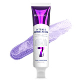MSDRWIKEY 7-Pro toothpaste tube demonstrates deep whitening for a brighter smile.