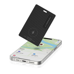 MSEBENT Slim Smart Tag Wallet Card front view shows ultra-thin wallet fit for easy daily carry.