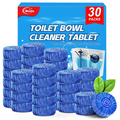 Msvvko blue toilet cleaner tablet in tank releasing cleaner with every flush for stain prevention