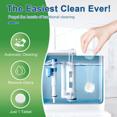 Msvvko tablet dissolving in toilet tank delivering automatic cleaning