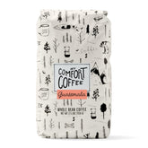 Mt. Comfort Coffee Guatemala medium roast whole beans in a 2.5 lb bag for fresh aromatics.