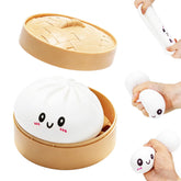 mtlsttbd dumpling squishy toy white front view for desk stress relief and focus
