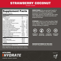 MTN OPS Hydrate powder dissolving in water for fast electrolyte replenishment.