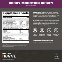 MTN OPS Ignite powder dissolving in water for a refreshing mix