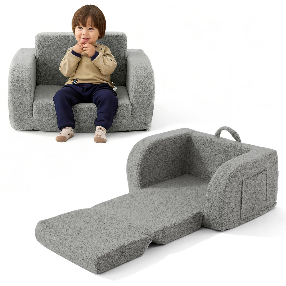 MuaMelop toddler couch convertible for ages 1-3 for cozy reading and play.