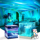 Mubarek Northern Lights Projector ceiling view for immersive bedroom ambiance.