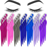 Mudder 28-pcs eyebrow razor set display shows color variety for easy coordination.