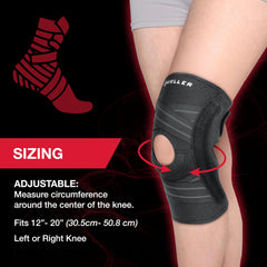 Mueller Self-Adjusting Knee Brace breathable mesh keeps skin dry and comfortable