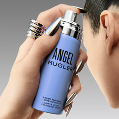 Mugler Angel packaging with star emblem inspires daily ritual
