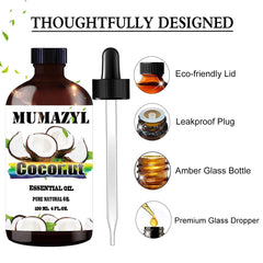 MUMAZYL coconut oil dropper enables precise measuring for candles and soaps.