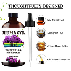 MUMAZYL Lilac oil in a diffuser for calming aroma.