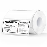 MUNBYN 4x2 thermal label roll for barcode labeling with smooth printing