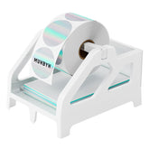 MUNBYN label holder on a clean desktop for an organized labeling workflow