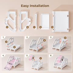 MUNBYN label holder supporting large label rolls up to 6 inches