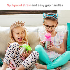 Munchkin double-wall stainless steel insulation preserves beverage temperature longer
