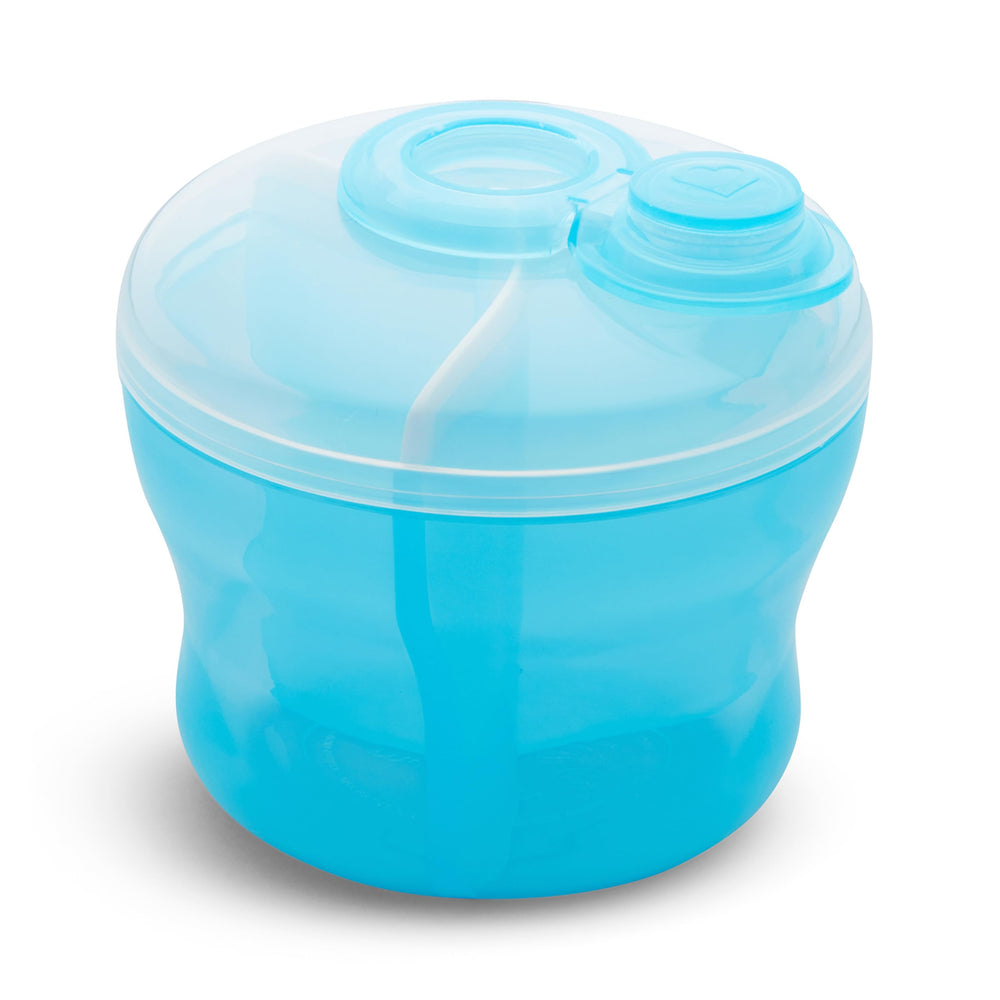 Munchkin Formula Dispenser with three sections keeps pre-measured formula ready for on-the-go feeding