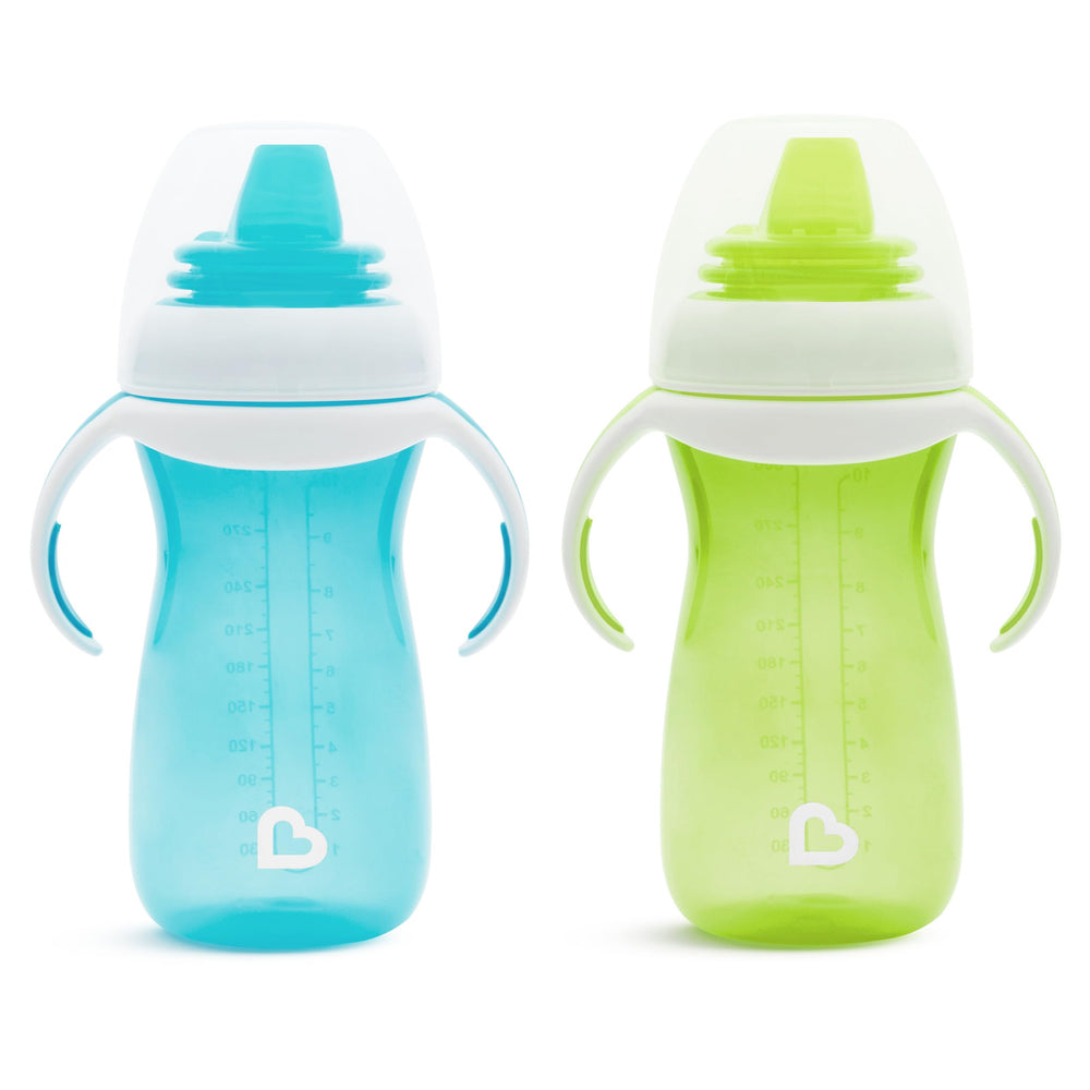Munchkin Gentle Transition cup with spill-proof design for bottle-to-cup beginners.