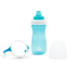 Munchkin Gentle Transition removable training handles aid grip for little hands.