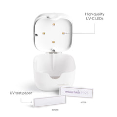 Munchkin Portable UV-C Cleaner small items, safe sanitizing for tiny essentials