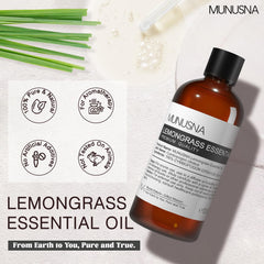 MUNUSNA Lemongrass Oil diffuser setup with long-lasting citrus scent.