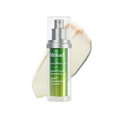 Murad Retinol Youth Renewal Serum bottle pour, highlighting nightly use benefits