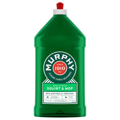 Murphy Oil Soap Squirt & Mop bottle front label emphasizes natural cleaning for wood and floors