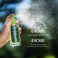 Murphy's Naturals on-skin-application demonstrates family-friendly use before outdoor activities.