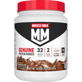 Muscle Milk Genuine chocolate canister ready for post-workout fueling