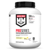 Muscle Milk Pro Series Intense Vanilla canister front view for energy and recovery potential