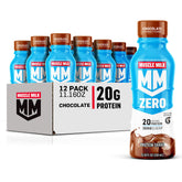 Muscle Milk Zero chocolate bottle for a convenient protein boost after workouts