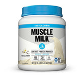 Muscle Milk Zero Vanilla protein canister, ideal for a quick high-protein breakfast.