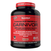 MuscleMeds CARNIVOR BPI bottle showing beef protein isolate for lean muscle support