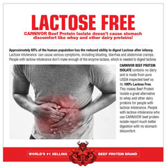 MuscleMeds CARNIVOR BPI label close-up confirms halal certification and sugar-free formula