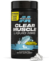 MuscleTech Clear Muscle bottle with 42 liquid-softgels supports recovery
