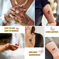 MuseLuxe disposable gloves for mess-free DIY body art sessions