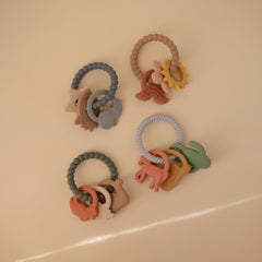 Mushie teething ring dishwasher-safe for easy cleanup after meals