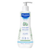 Mustela Hydra Bebe bottle pouring to show quick hydration